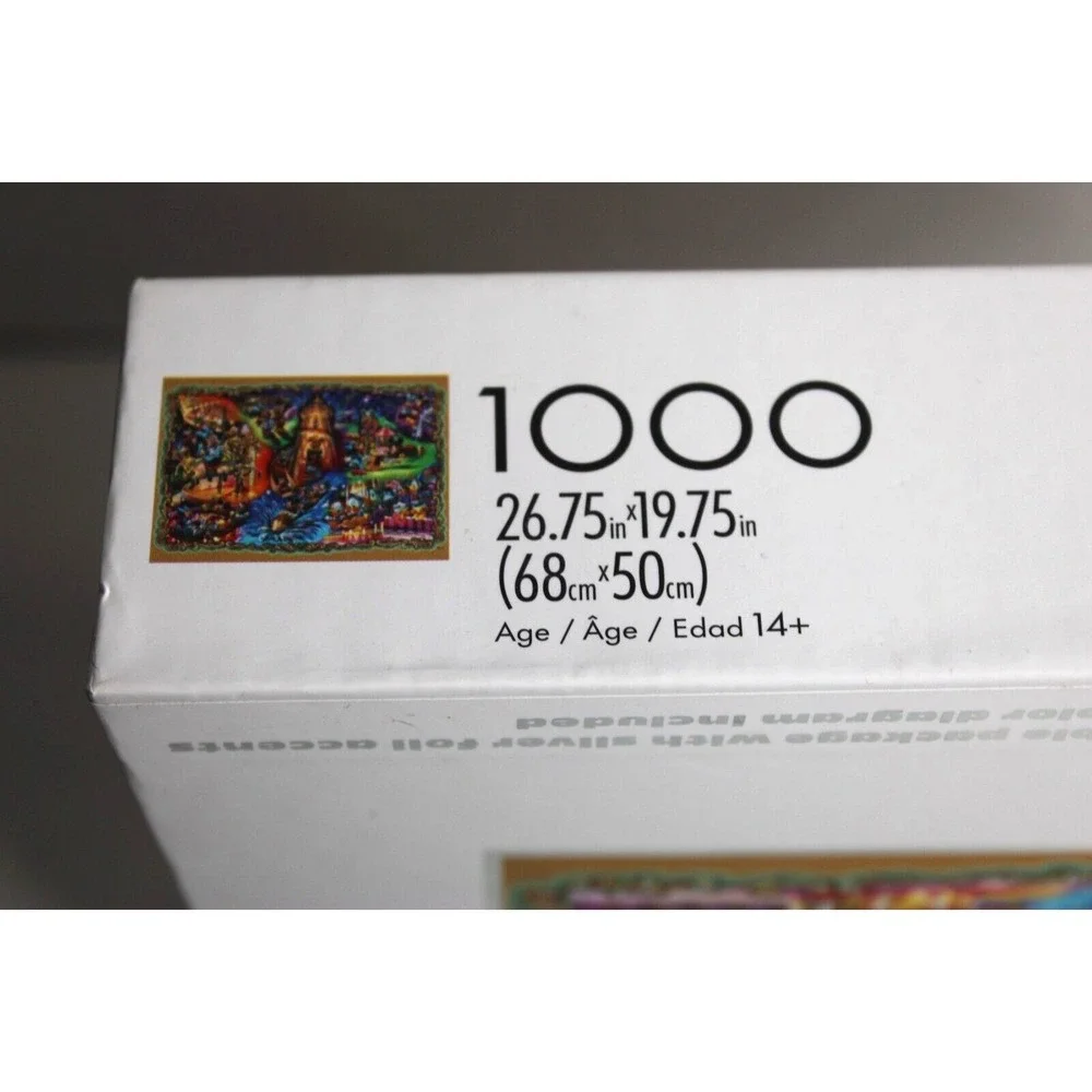 Mickey's Carnival~Disney SEALED 1000‎ Pc Puzzle w/Poster Ceaco Silver Select Ed.